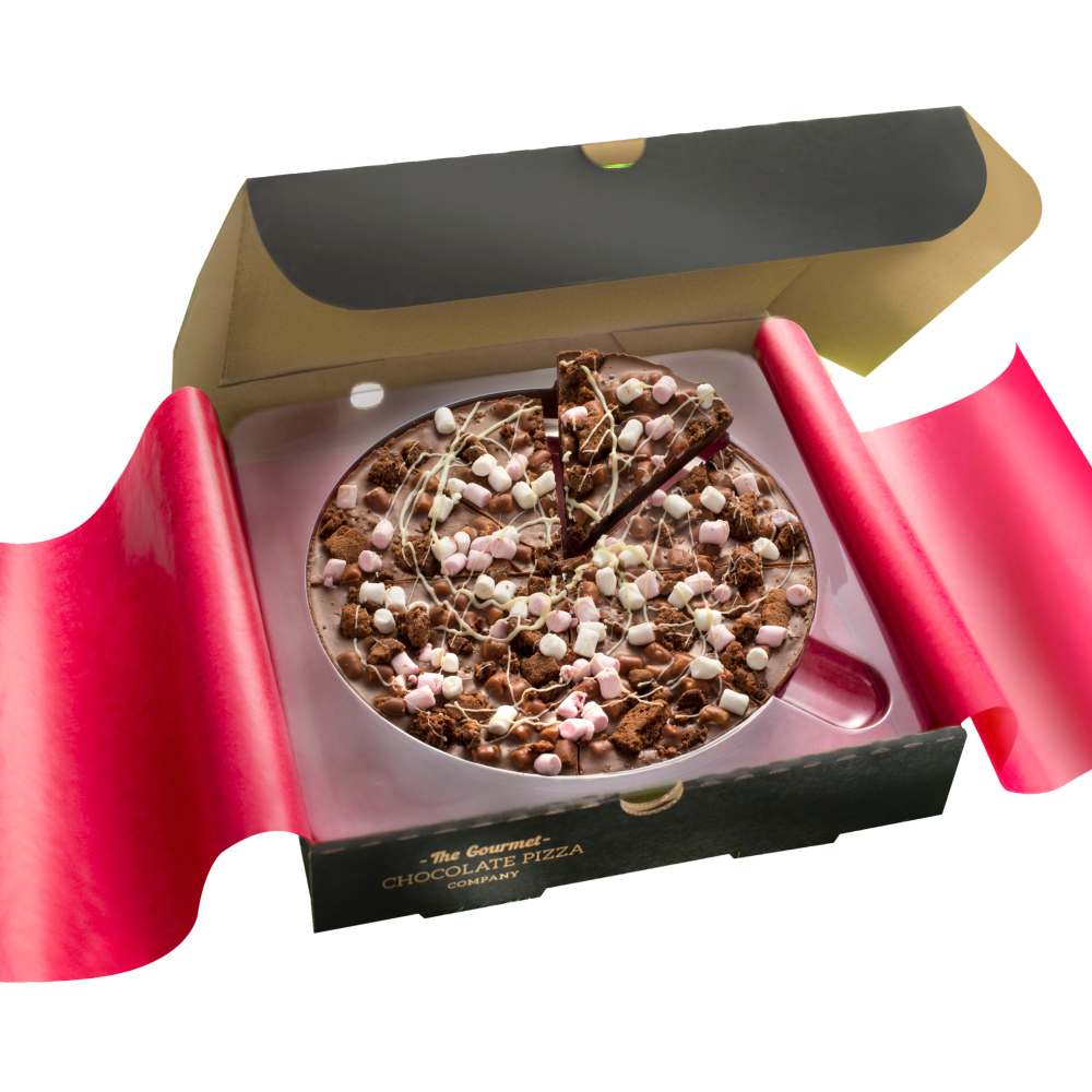 Rocky Road 7 inch Chocolate Pizza